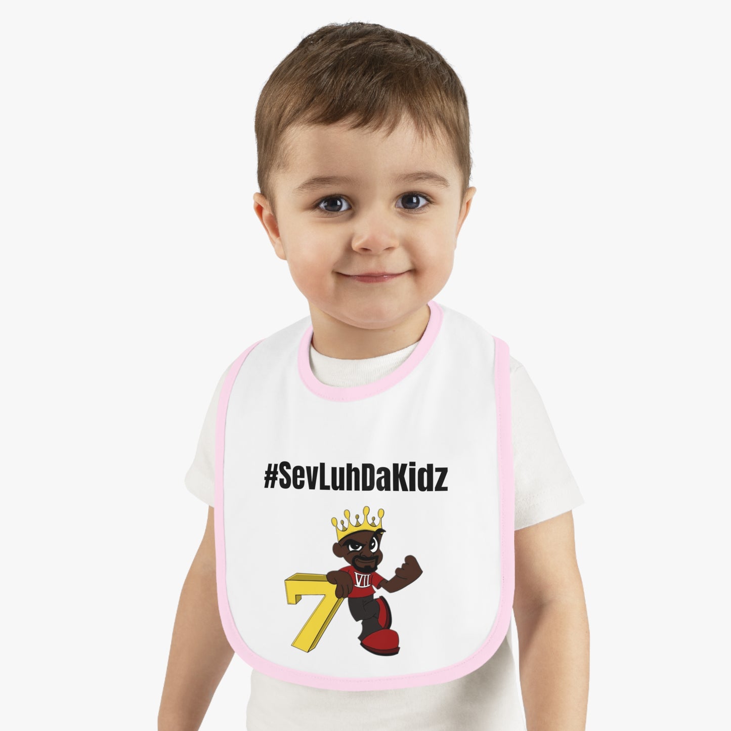 Baby Contrast Trim Jersey Bib