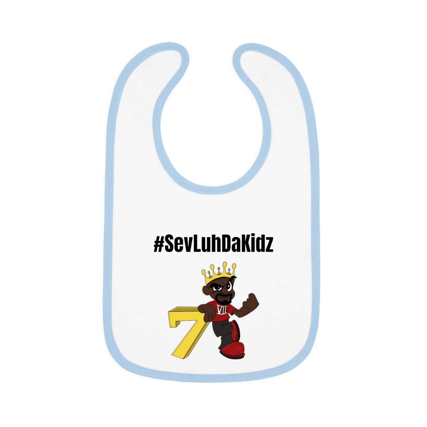Baby Contrast Trim Jersey Bib