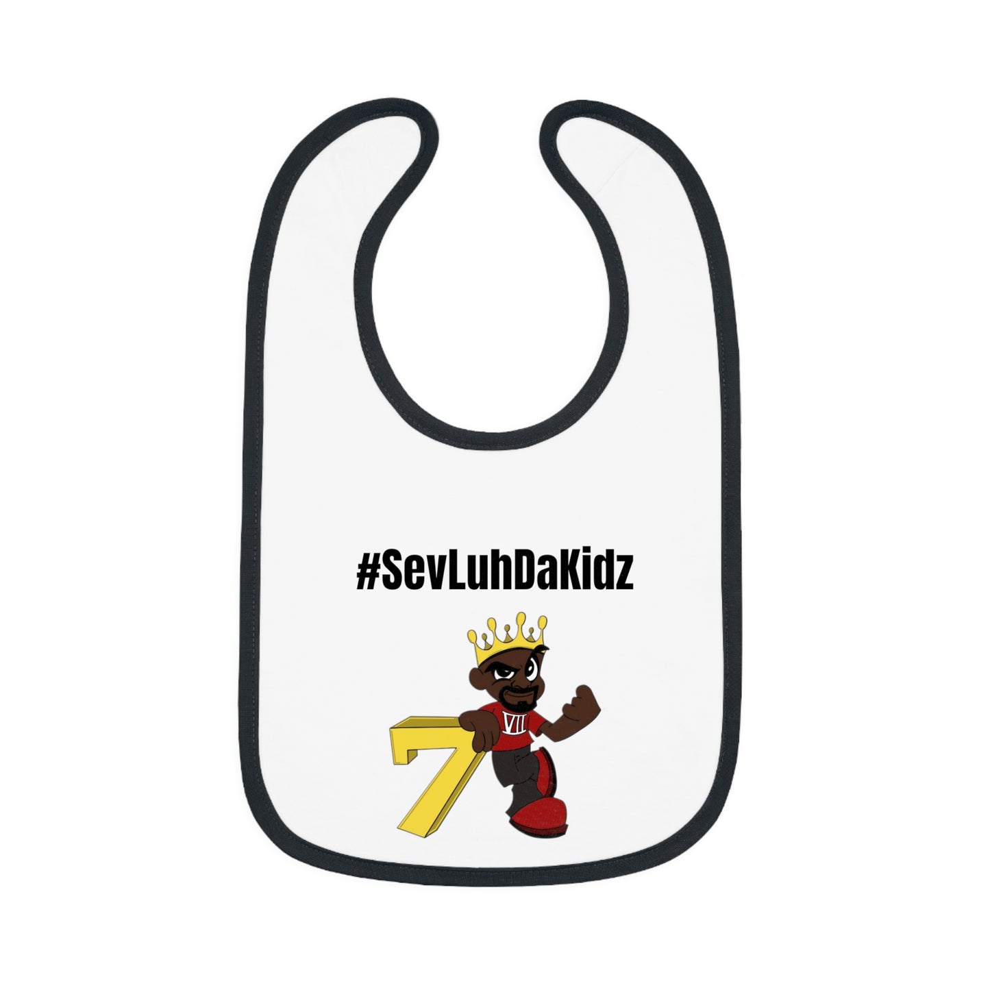 Baby Contrast Trim Jersey Bib