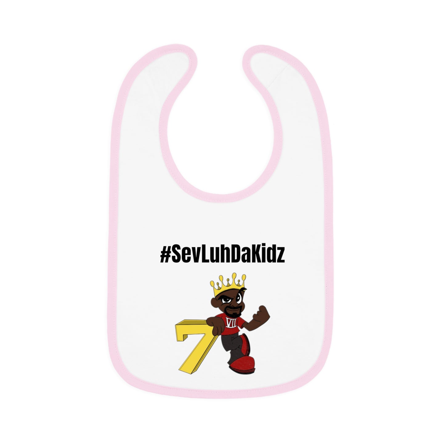 Baby Contrast Trim Jersey Bib