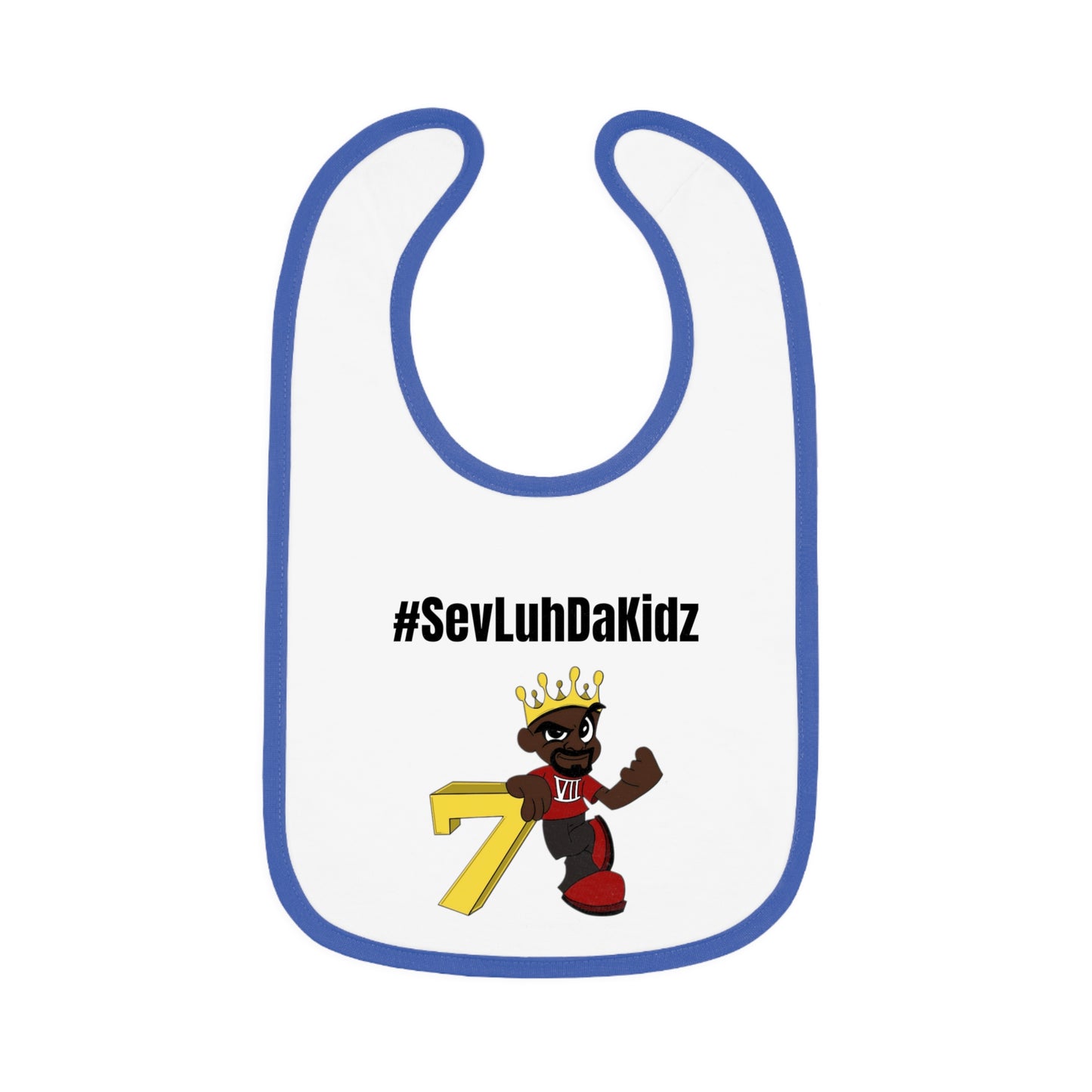 Baby Contrast Trim Jersey Bib
