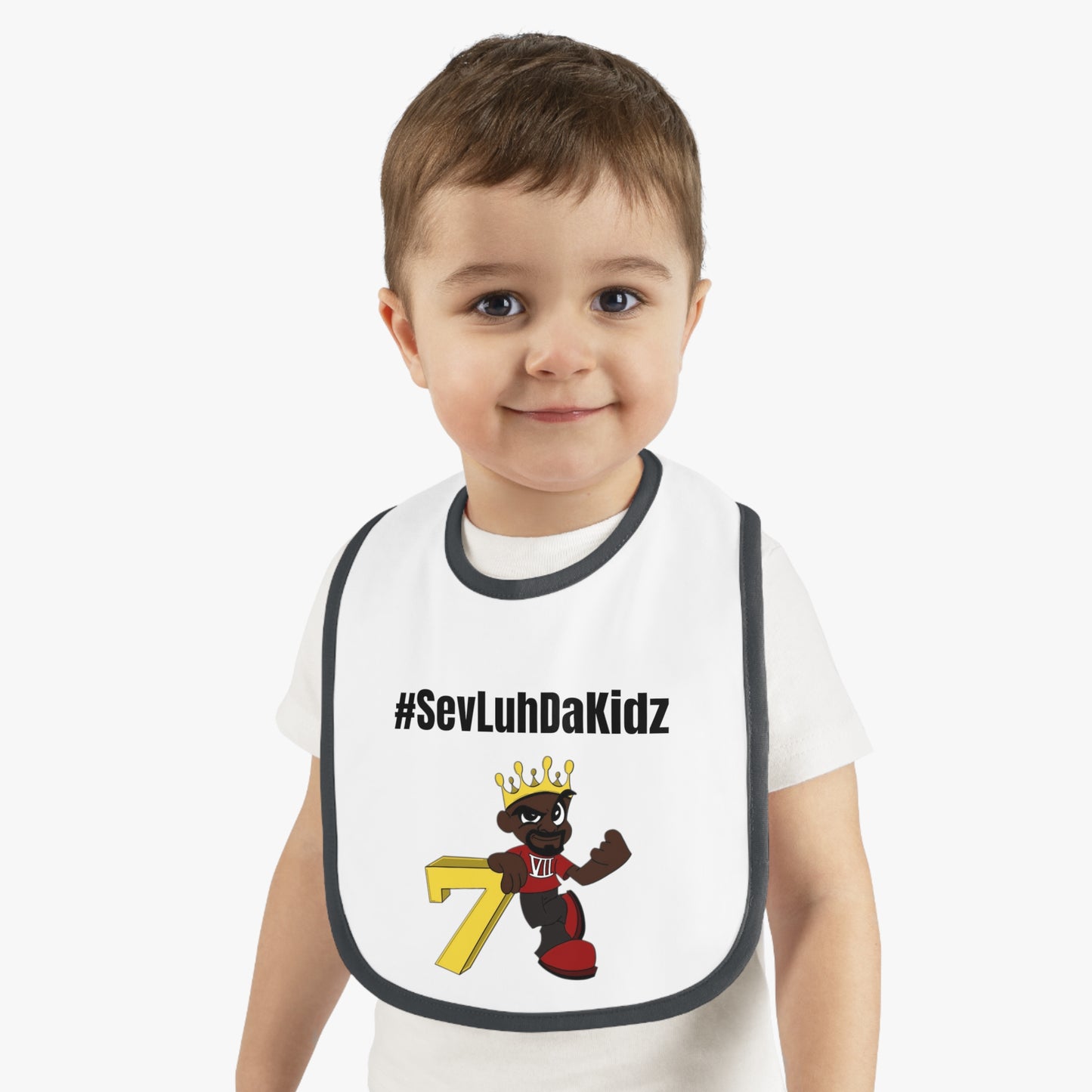 Baby Contrast Trim Jersey Bib