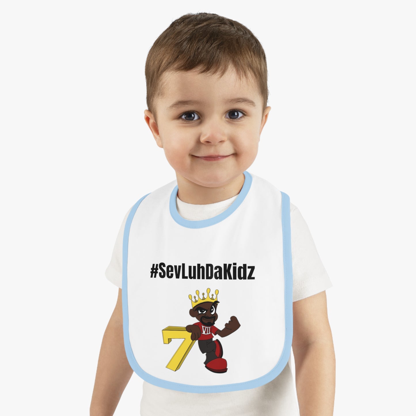 Baby Contrast Trim Jersey Bib