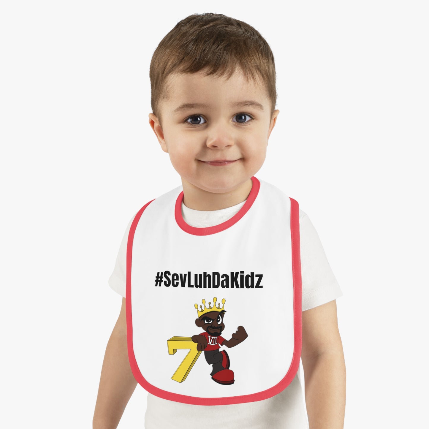 Baby Contrast Trim Jersey Bib