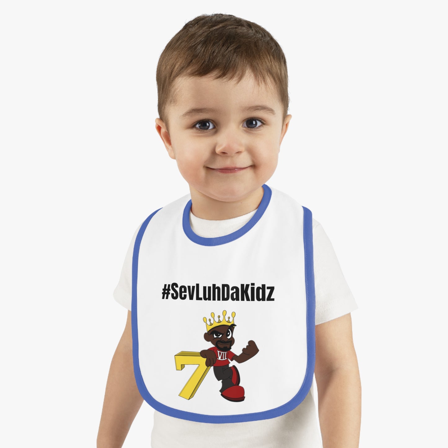 Baby Contrast Trim Jersey Bib